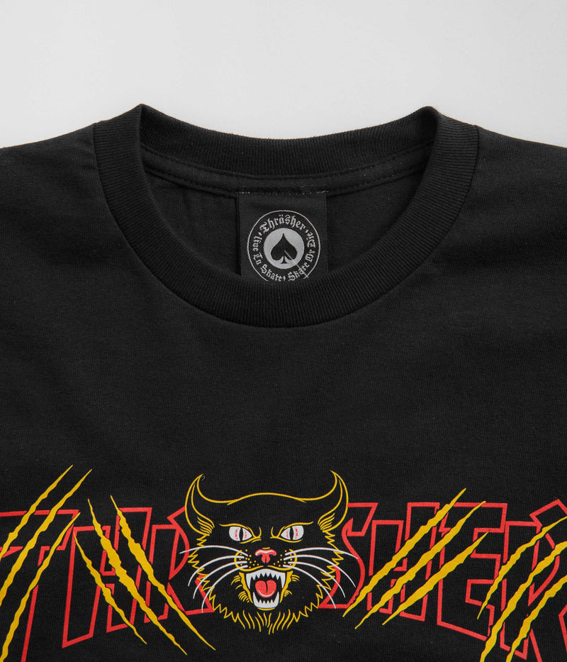 Thrasher Gato T-Shirt in Black