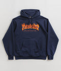 Thrasher Inferno Hoodie in Navy
