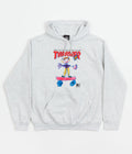 Thrasher Kid Cover Hoodie in Ash Grey