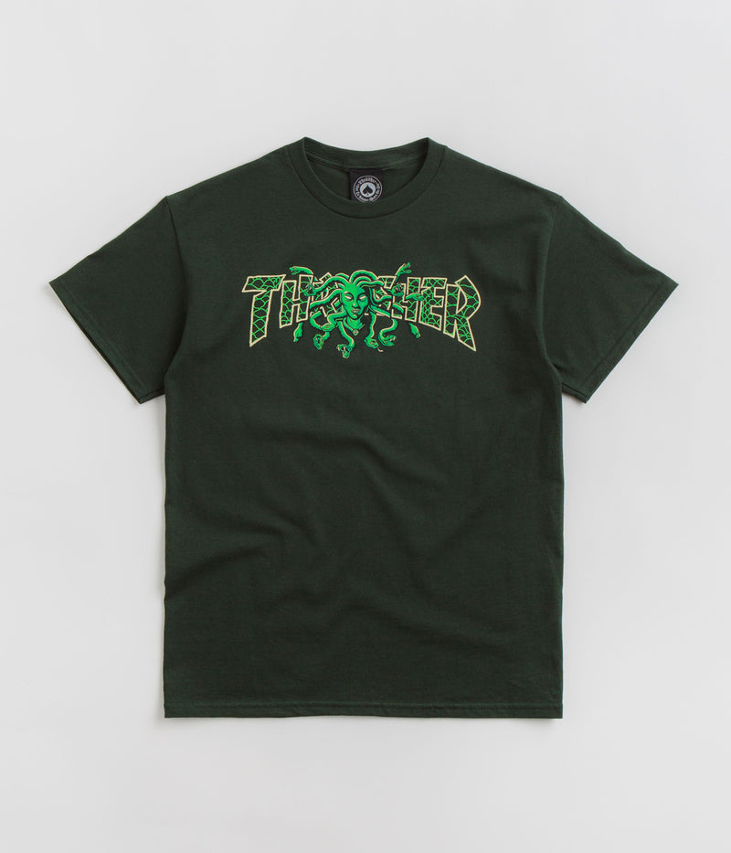 Thrasher Medusa T-Shirt in Forest Green