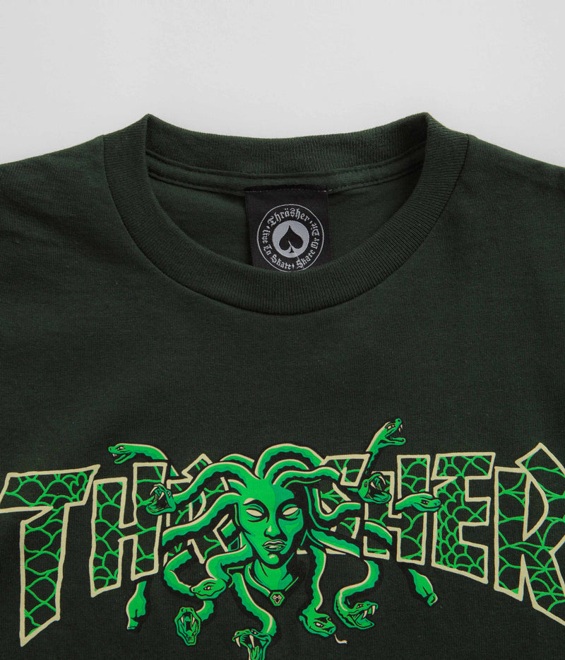 Thrasher Medusa T-Shirt in Forest Green