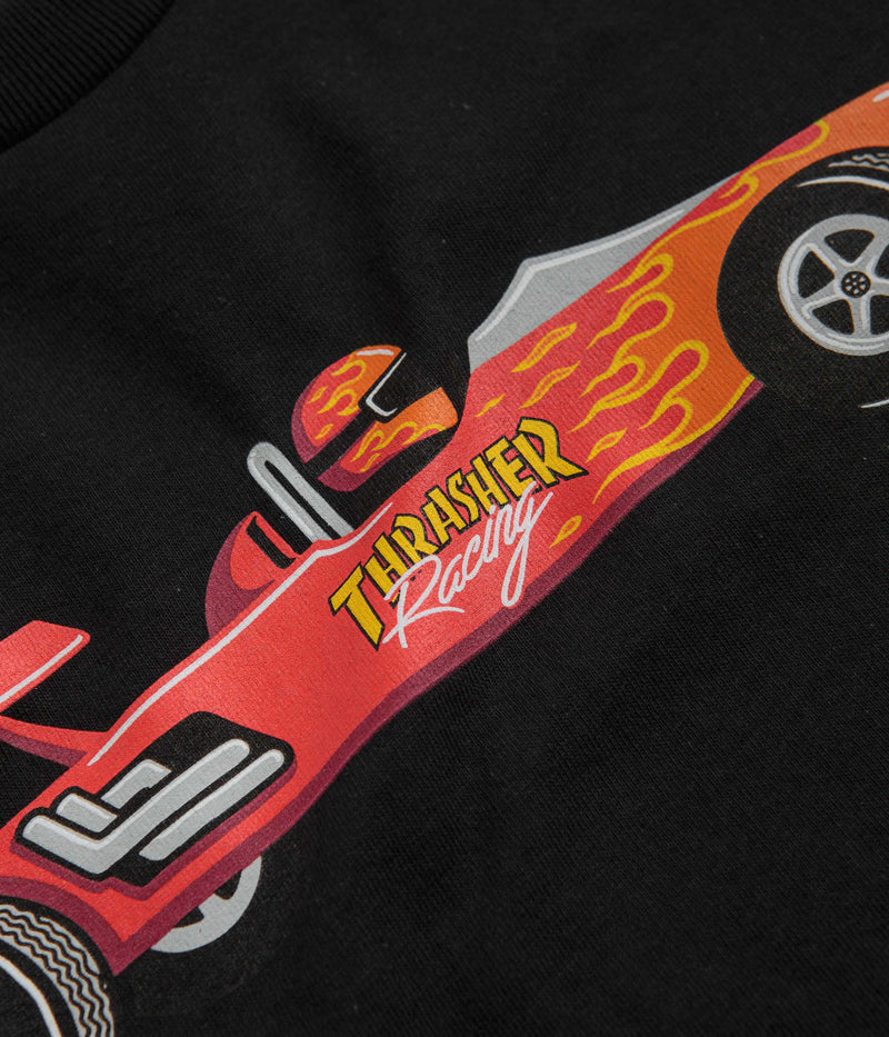 Thrasher Racecar T-Shirt in Black