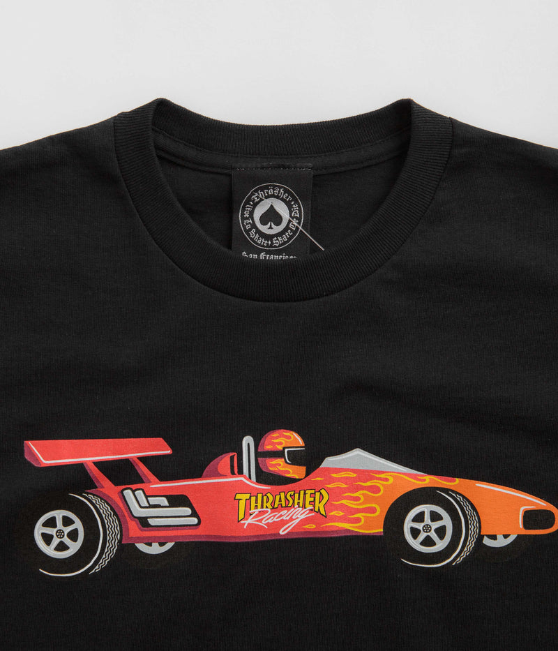 Thrasher Racecar T-Shirt in Black