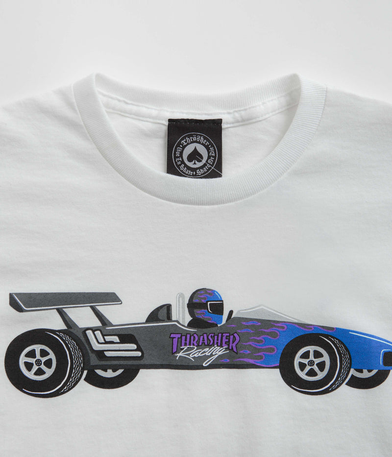 Thrasher Racecar T-Shirt in White