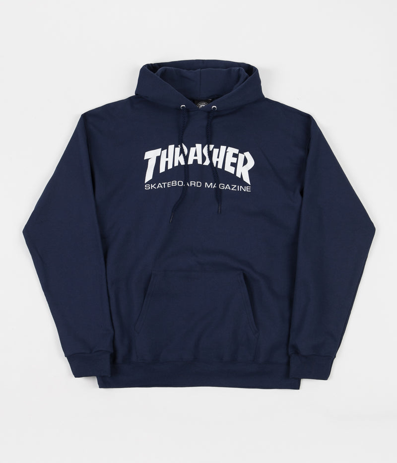 Thrasher Skate Mag Hoodie in Navy
