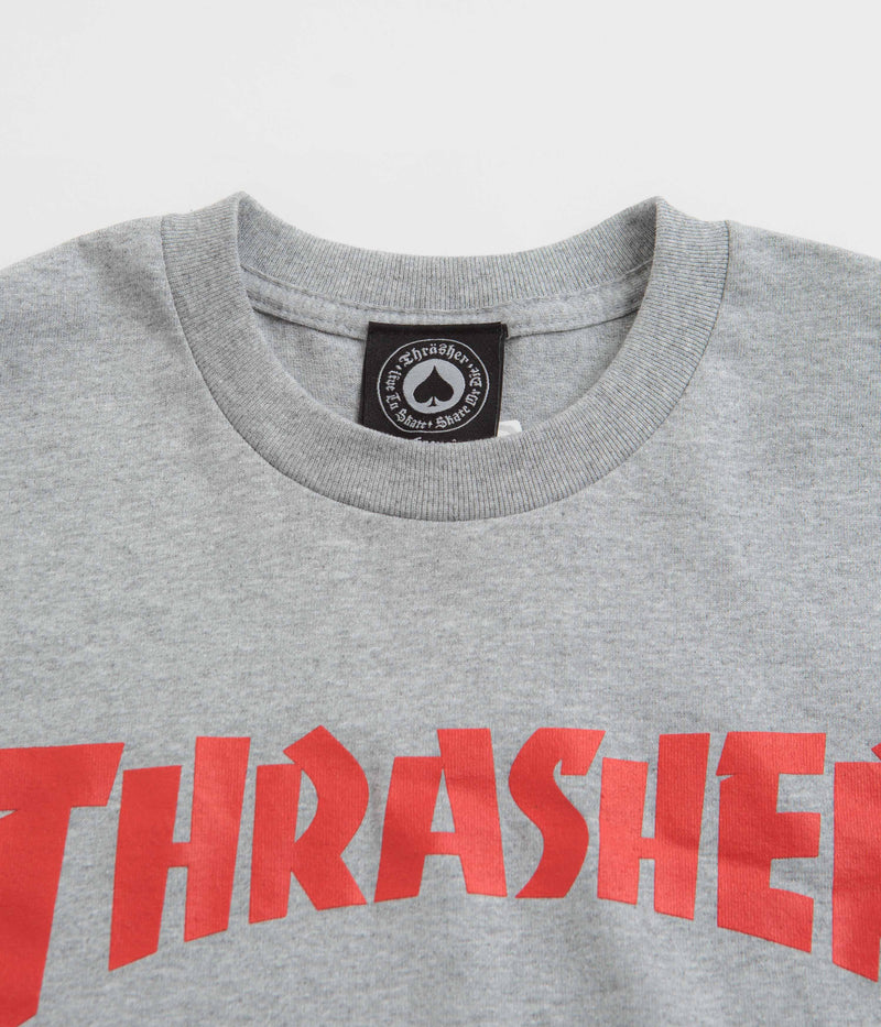 Thrasher Skate Mag T-Shirt in Grey and Red