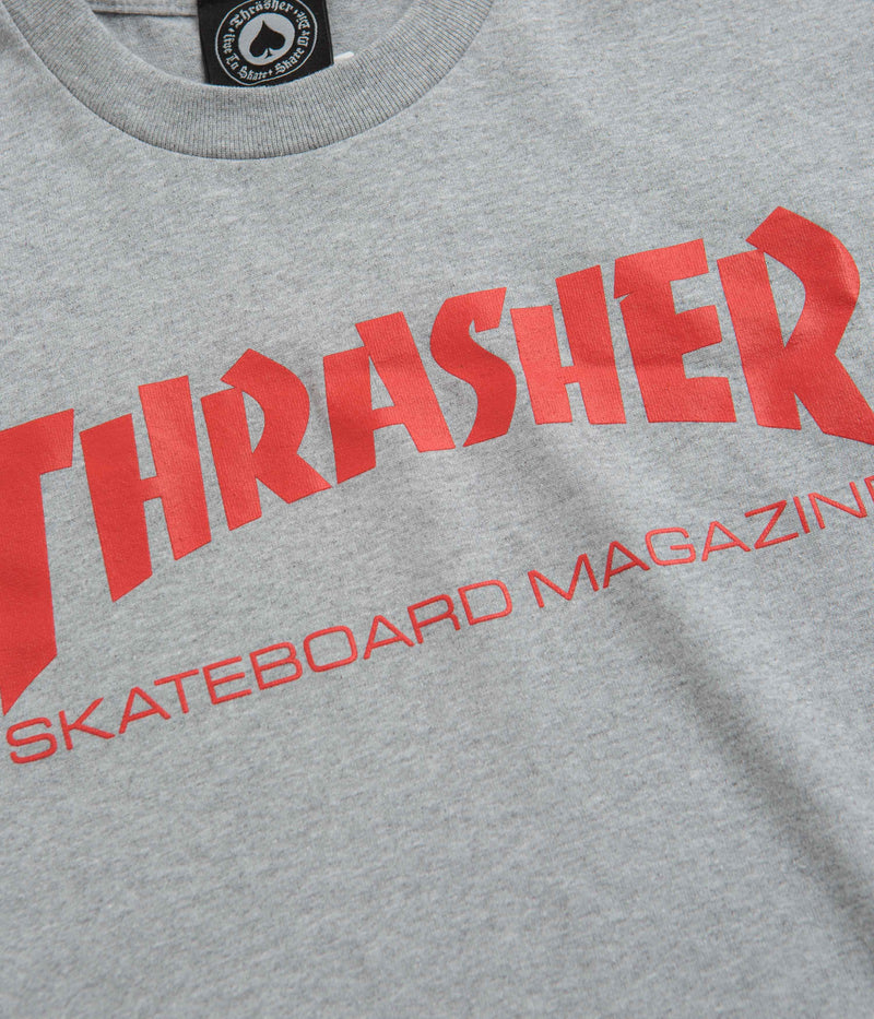 Thrasher Skate Mag T-Shirt in Grey and Red