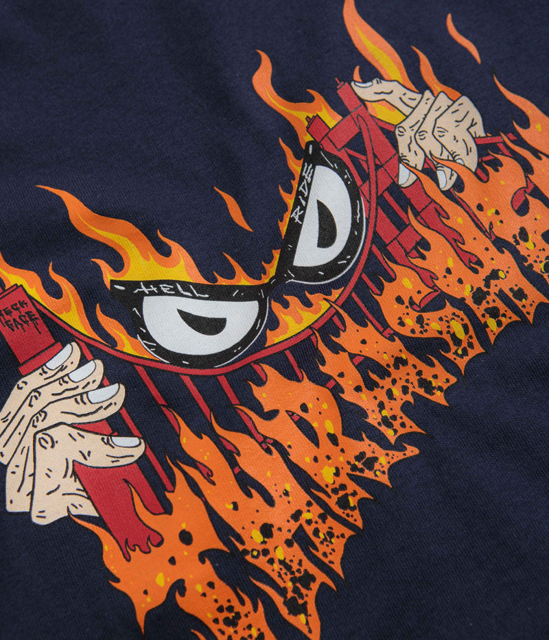 Thrasher Sucka Free By Neckface T-Shirt in Navy