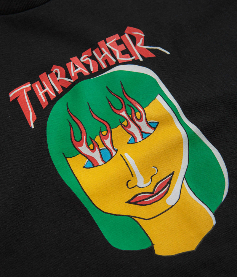 Thrasher Talk Shit By Gonz T-Shirt in Black
