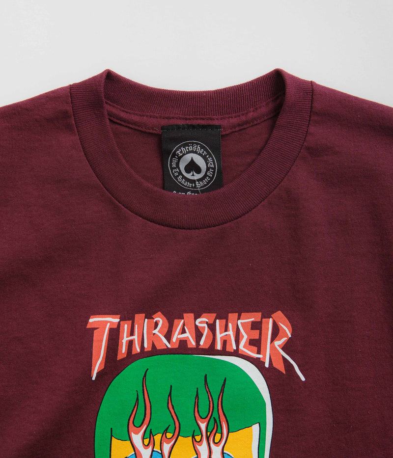 Thrasher Talk Shit By Gonz T-Shirt in Maroon
