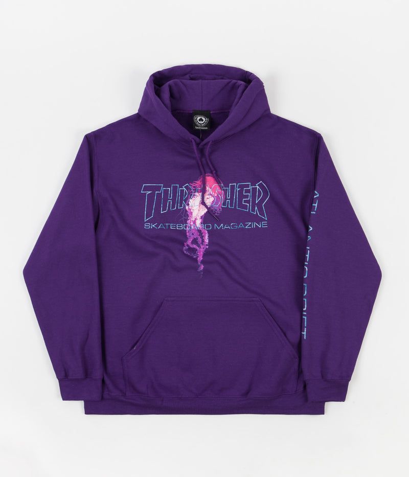 Thrasher x Atlantic Drift Hoodie in Purple
