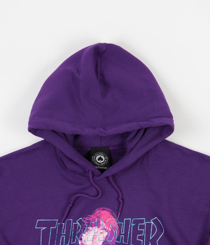 Thrasher x Atlantic Drift Hoodie in Purple