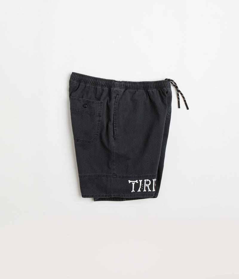 Tired Broken Bones Shorts in Washed Black