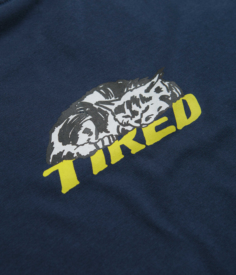 Tired Cat Nap T-Shirt in Navy