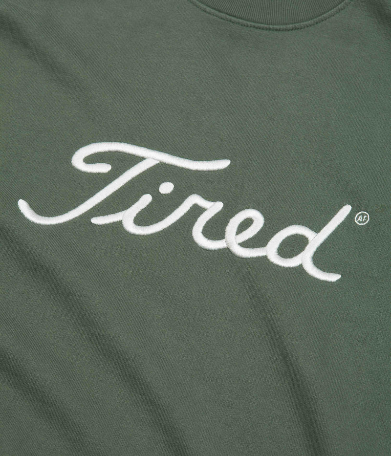 Tired Golf Crewneck Sweatshirt in Alpine Green