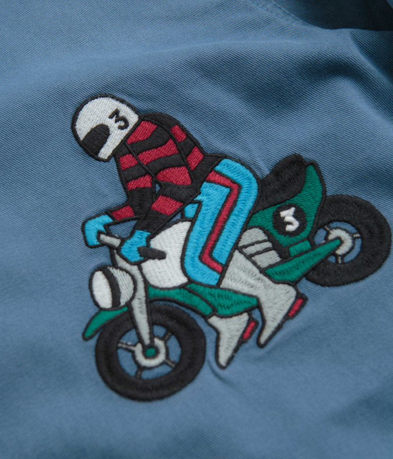 Tired Moto Field Jacket in Cadet Blue