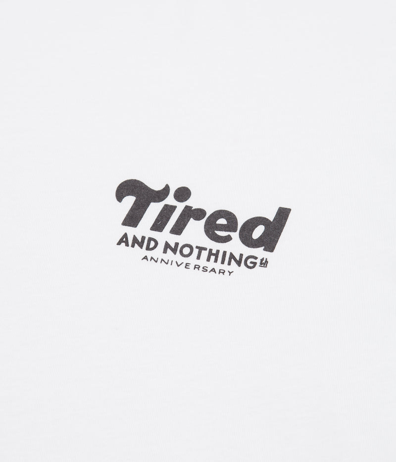 Tired Nothingth Long Sleeve T-Shirt in White