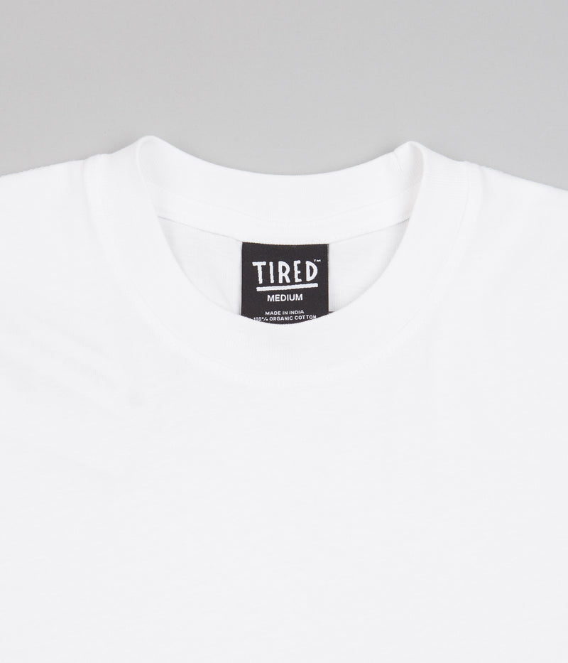 Tired Nothingth Long Sleeve T-Shirt in White