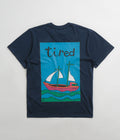 Tired The Ship Has Sailed T-Shirt in Navy