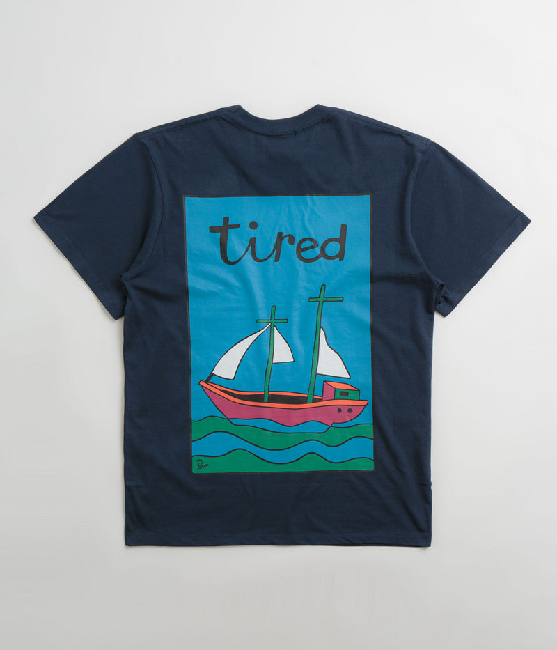 Tired The Ship Has Sailed T-Shirt in Navy