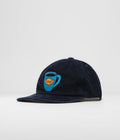 Tired Tired's Washed Cord Cap in Navy