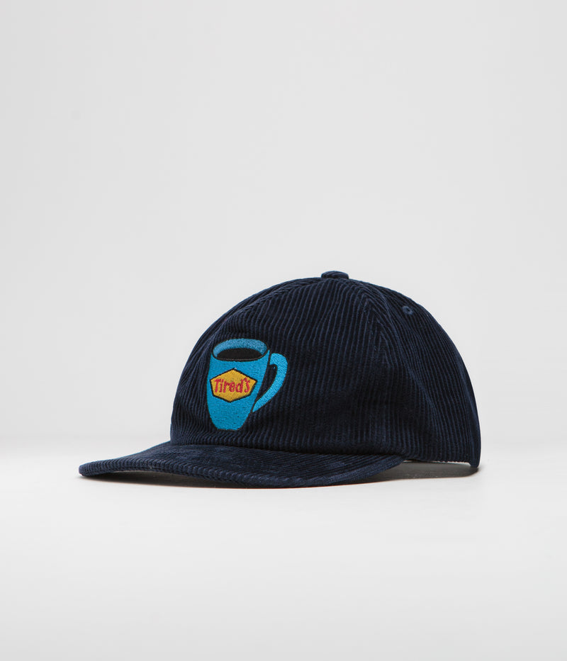 Tired Tired's Washed Cord Cap in Navy