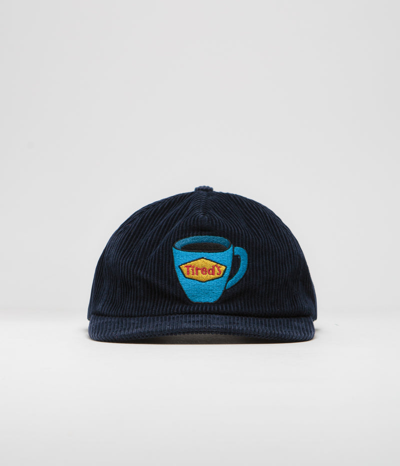 Tired Tired's Washed Cord Cap in Navy