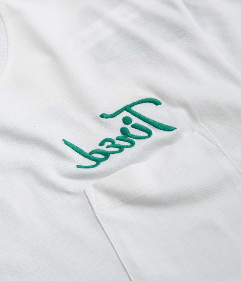 Tired Workstation Pocket T-Shirt in White
