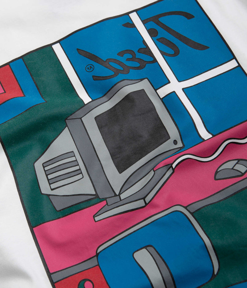 Tired Workstation Pocket T-Shirt in White