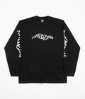 Tired Zone Long Sleeve T-Shirt in Black