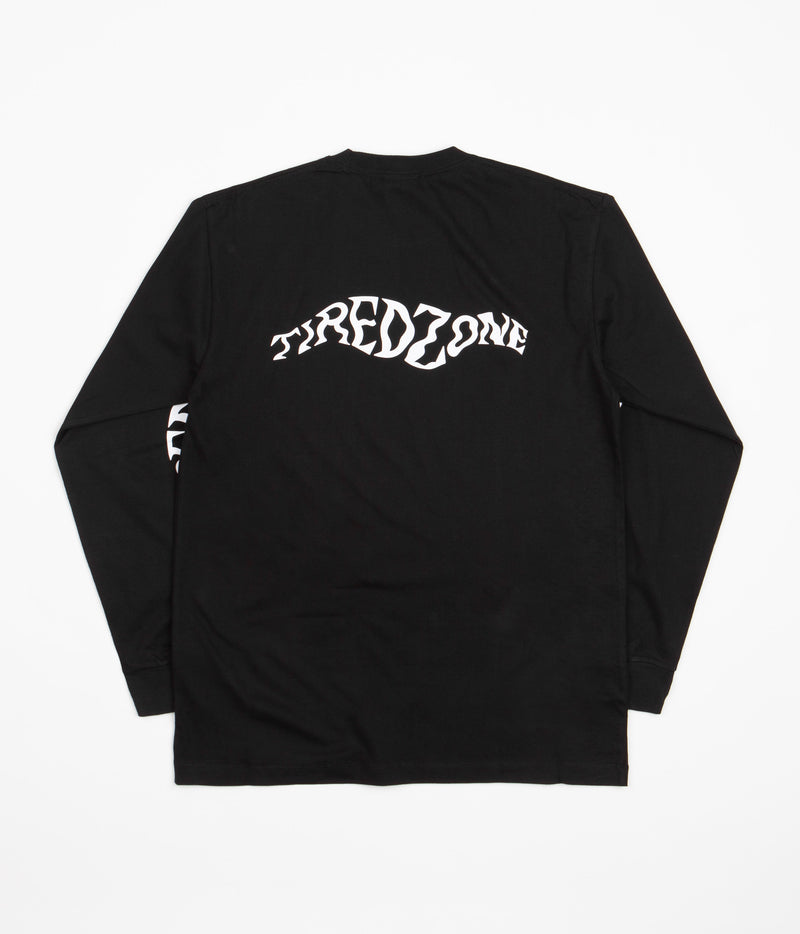 Tired Zone Long Sleeve T-Shirt in Black