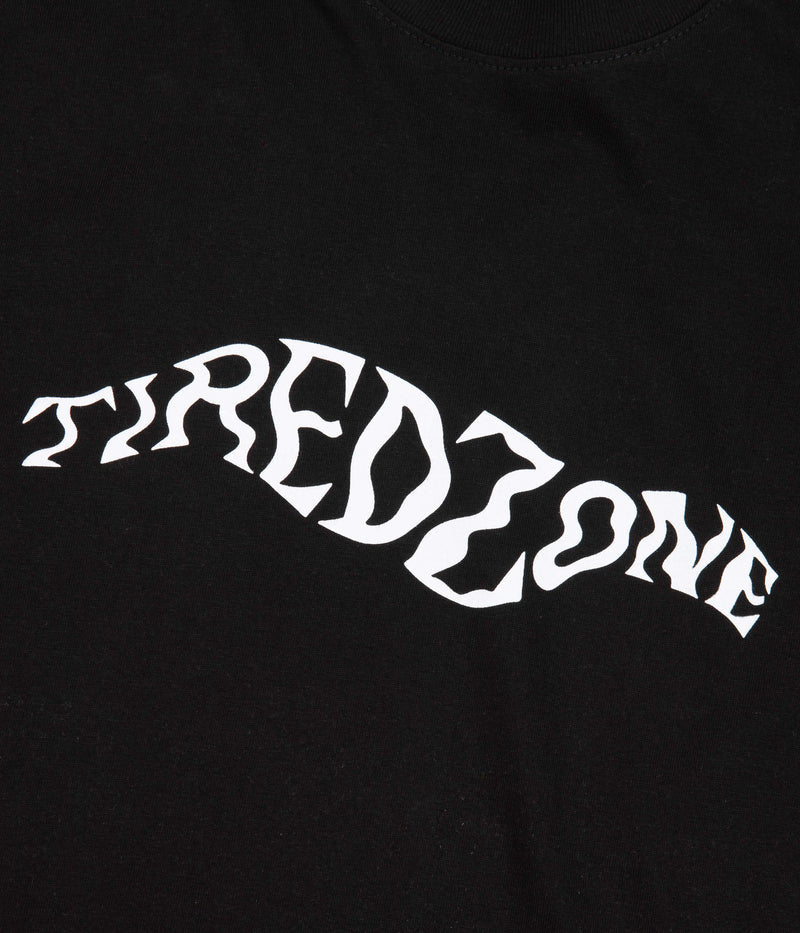 Tired Zone Long Sleeve T-Shirt in Black