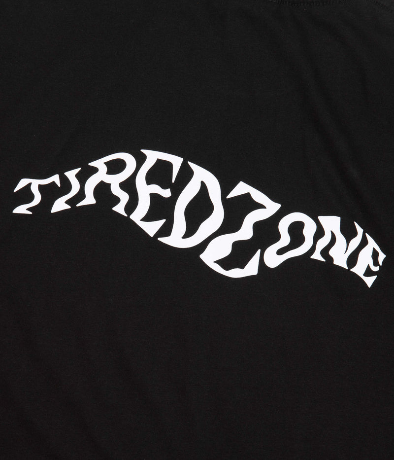 Tired Zone Long Sleeve T-Shirt in Black