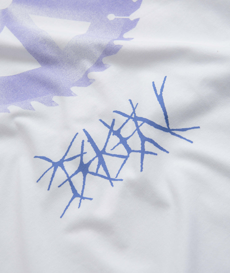 Token Saw Blade T-Shirt in White