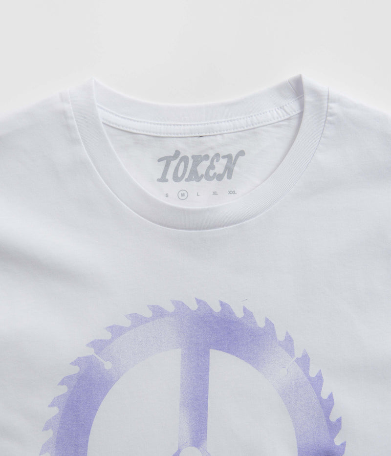 Token Saw Blade T-Shirt in White