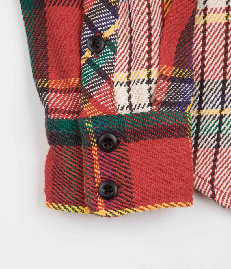 Topo Designs Mountain Heavyweight Shirt in Red and Yellow Plaid
