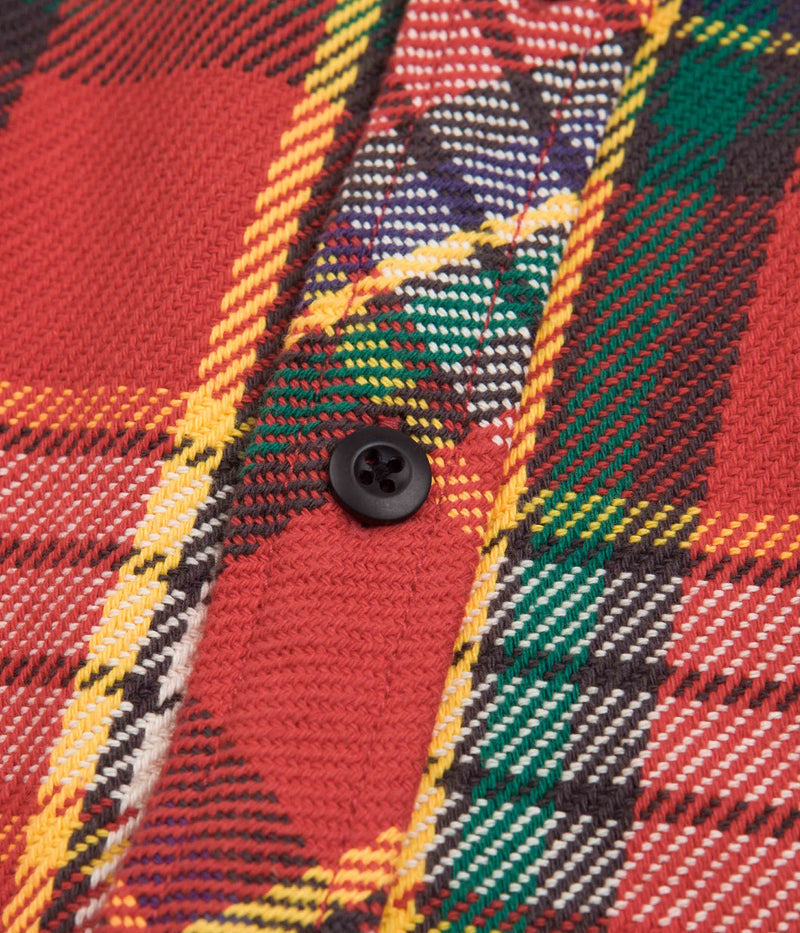Topo Designs Mountain Heavyweight Shirt in Red and Yellow Plaid