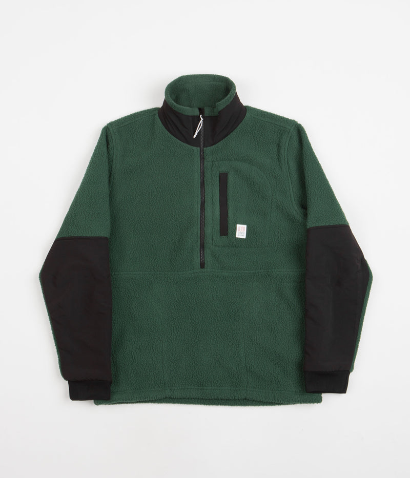 Topo Designs Mountain Pullover Fleece in Forest