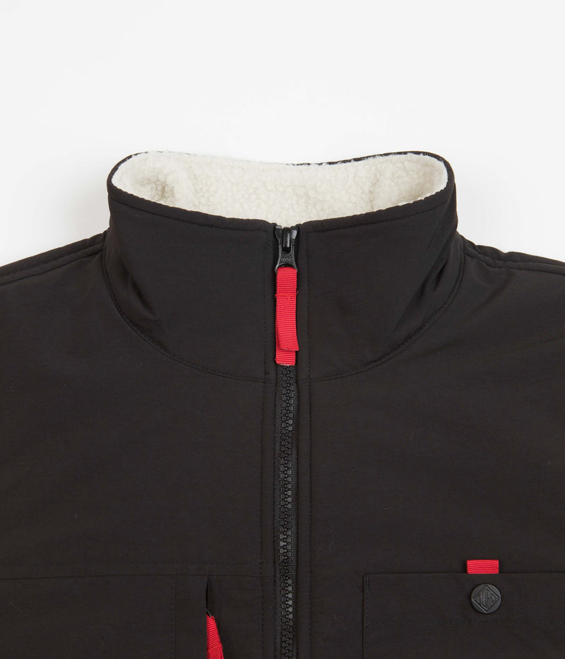 Topo Designs Womens Subalpine Fleece in Bone White  and Black
