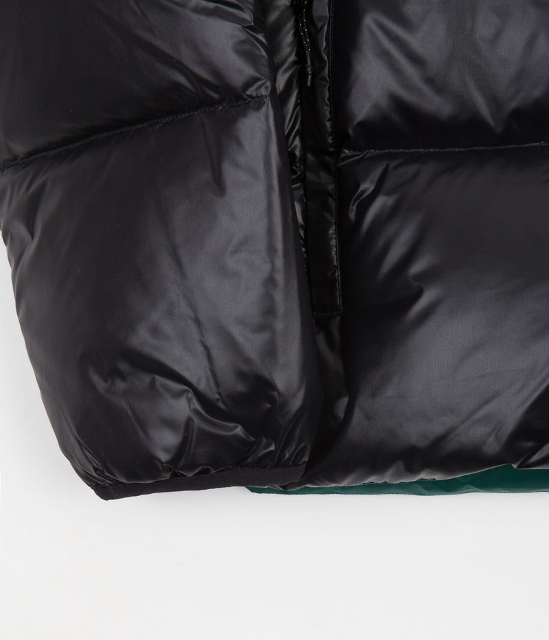 Adidas Tyshawn Puff Jacket in Black and Collegiate Green