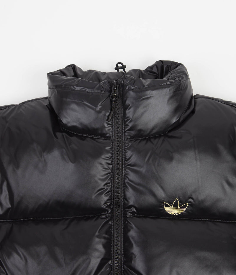 Adidas Tyshawn Puff Jacket in Black and Collegiate Green