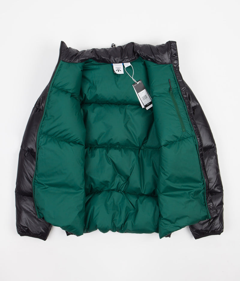 Adidas Tyshawn Puff Jacket in Black and Collegiate Green