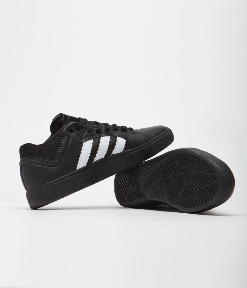 Adidas Tyshawn Shoes in Core Black and FTWR White / Gold Metallic / Black