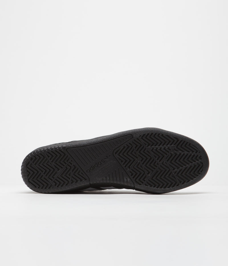 Adidas Tyshawn Shoes in Core Black and FTWR White / Gold Metallic / Black