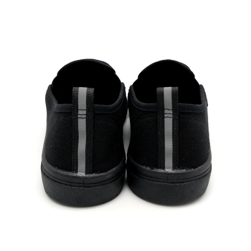 Unite Unisex Slip On Black School Shoes - UTE8008