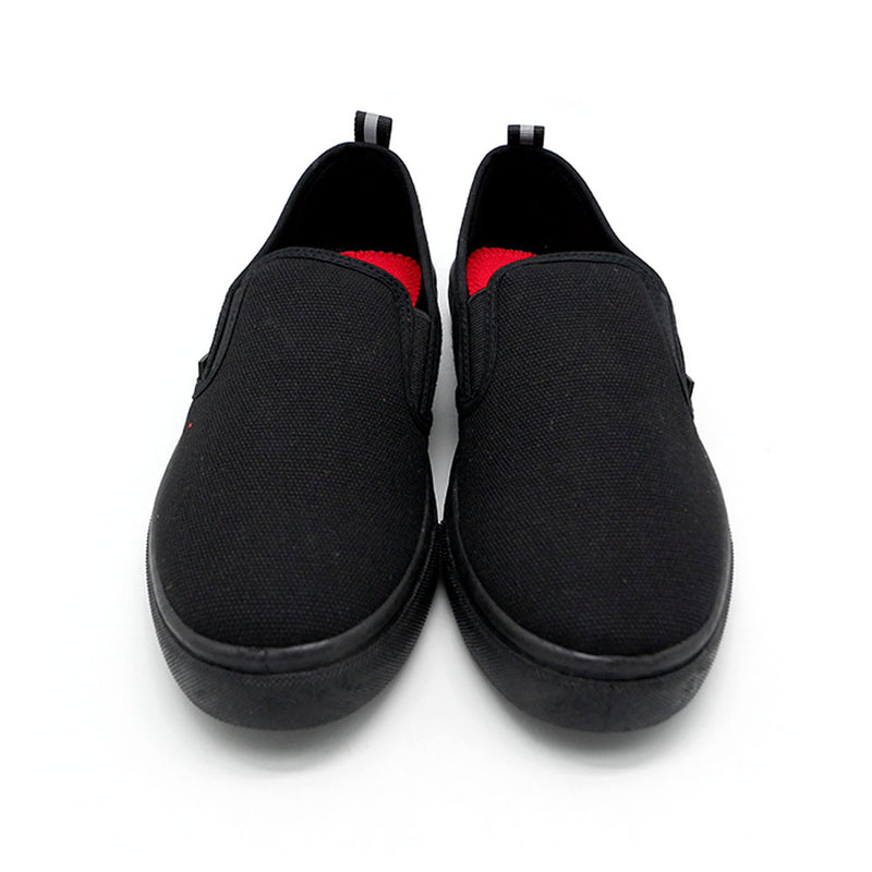 Unite Unisex Slip On Black School Shoes - UTE8008