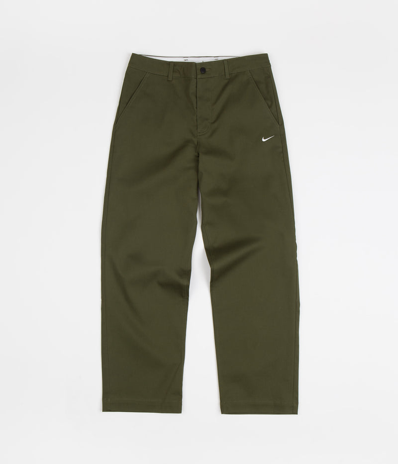 Nike Unlined Chino Pants in Rough Green and White