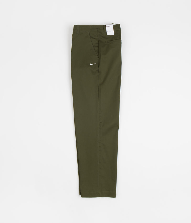 Nike Unlined Chino Pants in Rough Green and White