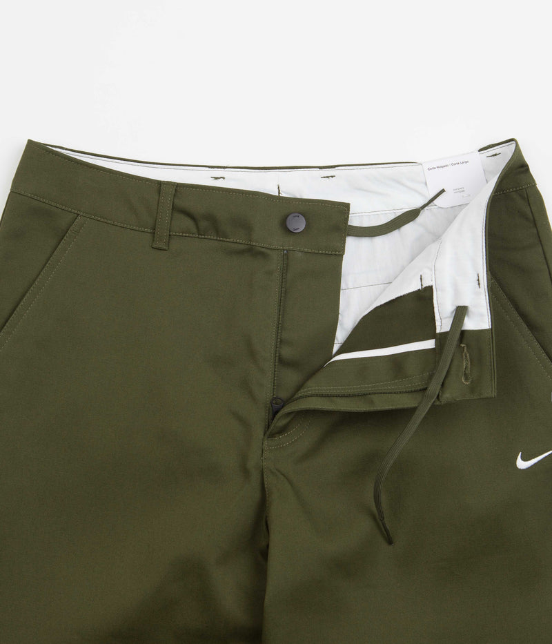 Nike Unlined Chino Pants in Rough Green and White