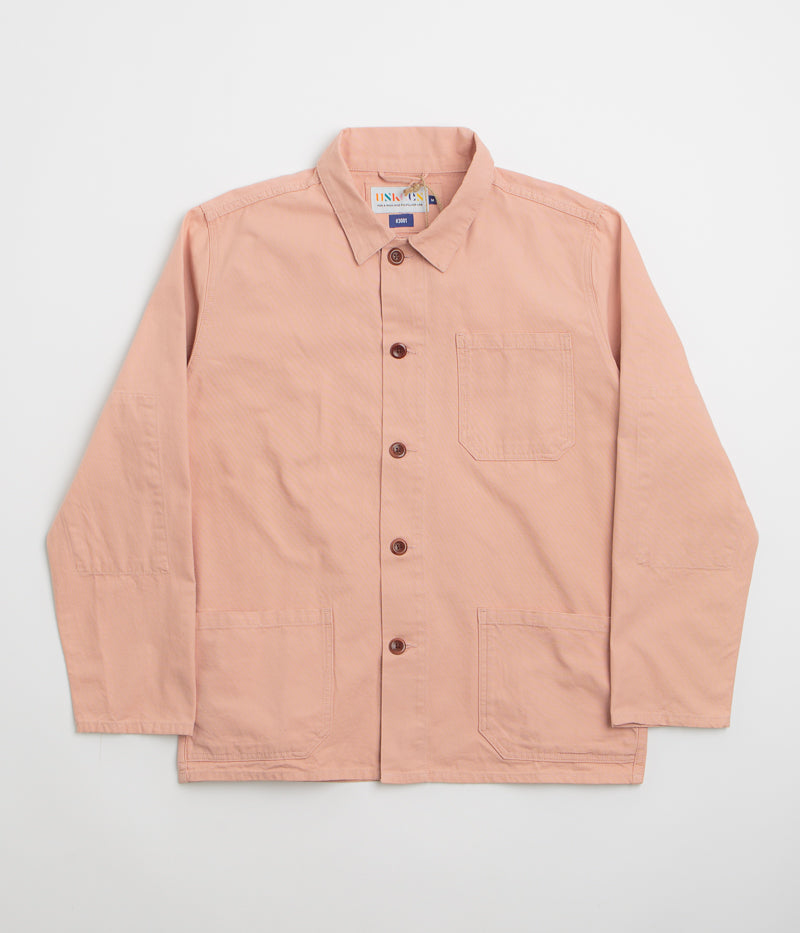 Uskees 3001 Buttoned Overshirt in Dusty Pink